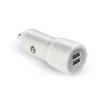 ERD CC-32 5V-3Amp Car Mobile Charger with Dual Port Compatible with All iOS, Smartphones, Tablets & More | Fast Charging Technology | White (12-24V DC)