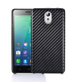 Tarkan Black Faux Leather Back Case Cover For Lenovo Vibe P1M