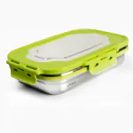 UNINOX Stainless Steel Leak Proof Lock n Lock Lunch Box for Student, 1 Pickle Box, 900 ml, Green