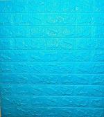 TAYLORED HOME 3D Brick Wallpaper for Wall PE Foam Wall Stickers Self Adhesive DIY Wall Decor (70 x 77cm, Appx. 29Sq Feet) (Light Blue, Pack of 10)