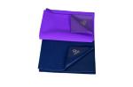 KUPEPE Pack of 2 Baby Dry Mat - Waterproof Organic Bed Protector Sheet | Highly Absorbent & Breathable | Diaper-Free Nights | Cozy & Silky-Smooth | (Large, Purple & Navy Blue)