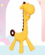 Kritiu Baby Giraffe Shape Silicone Teether, Yellow