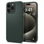 Spigen Liquid Air Back Cover Case Compatible with iPhone 15 Pro Max (TPU | Abyss Green)