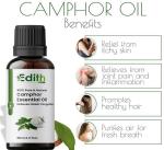 Edith Naturals Natural'S Camphor Essential Oil - 100% Pure Natural &Amp; Undiluted For Skin Care &Amp; Hair (30 Ml)