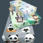 eVincE Assorted Gift Wrapping Paper | Emojis Monkey Panda 3 Designs with facts | 70 x 50 cms - 15 sheets