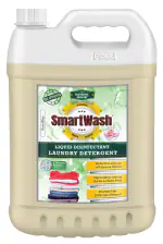 SmartWash Laundry & Fabric Liquid Detergent with 99.9% Germ Kill Disinfection Protection (Pure Bliss), 5L