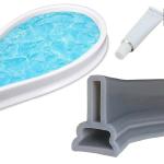 Metreno 2m Silicone Water Stopper for Bathroom Floor Kitchen Slab Water Barrier Strip Dam Tape Sticky Rubber, Water Retaining Stopper with Glue (Grey)