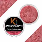 KINDED Carrot Red Powder Loose Shimmer Glitter Eyeshadow for Women, 3 g