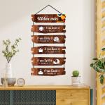 EXPLEASIA Decorative Wall Hanging Wooden Art Decoration Item for Home | Office | Living Room | Bedroom | Decoration Items |Home Decor| Gift Items (Kitchen Rules)