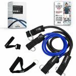 Slovic Resistance Tube for Workout | Exercise Equipment for Home Gym | Resistance Tube Set for Exercise | Workout for Men & Women | with Door Anchor Foam Handles & 30+ Exercises Guide | Heavy Duty