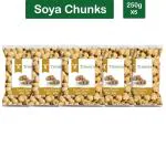 Trinetra Soya Chunks 1250 g (250g X 5 Pack)