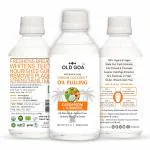 OldGoa Oil Pulling Cardamom & Turmeric Ayurvedic Mouthwash For Healthy Teeth & Gums, Bad Breath, Healthier Oral Hygiene, Teeth Whitening, Fresh Breath, Detoxification | Oral & Dental Care| Best Formula (200 ML)