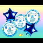 SV Traders It's A Boy Decoration/Baby Shower Decoration/Welcome Baby Boy Combo Of 6 Pcs