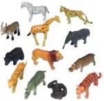JGG JAIN GIFT GALLERY Amazia 12 Pcs Wild Animals Set (Medium Size) for Kids(Multicolor)