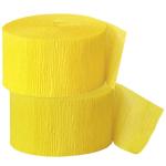 My Party Suppliers Yellow Crepe Paper Streamers 2 inch Widening 6 Rolls Red Party Streamer for Festival Party Decorations
