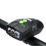 FASTPED Cool Bell With 3 Led Light Bicycle Bike Accessories Adjustable Safety Warning Loud Horn
