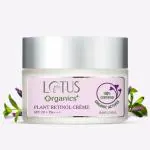 Lotus Organics+ Bakuchiol Plant Retinol Face Cream | 100% Organic Bakuchiol | SPF 20 | PA+++ | Sulphate & Paraben Free | All Skin Types | 50g