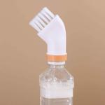 MOLTERA Multi Small Cleaning Brush Tool For Crevice, Grout Cleaner Can Connect To Mineral Water Bottles, 2-in-1 Cleaning Brushes For Small Spaces, Wall Tile, Window Frame