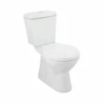 JAQUAR CONTINENTAL Range Two Piece Floor Mount Western Commode (White) | 365x680x770 mm, PP Soft Close Seat CoverWestern Toilet/Water Closet(EWC) For Bathroom | CNS-WHT-755S220SPP