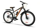 GANG RADION Front Suspension Dual Disc Brake Single Speed 29T (Frame Size : 17.5 Inches) Mountain Cycle (Grey, Orange)