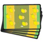 Indigifts Quirky Table Mats Summer Fruits Illustration Multi Placemats Set of 4 - Gifts for Family, Friends, Office Colleague, Tablemats for Dining