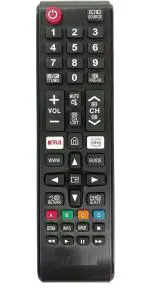 NixGlobal S-SUNG Universal Remote with Netflix Prime Video Function Compatible with SAMSUNG Remote Controller (Black)
