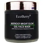 EcoBerry Beetroot Bright Glow Gel Face Mask Brightening & Glowing Skin, Anti Ageing -100g