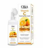 CHAA Vitamin C Foaming Face Wash With Built-In Face Brush For Deep Cleansing, 150 Ml