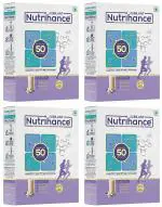 Jubilant Nutrihance Complete Nutritional Drink in Vanilla Flavour 50 Vital Nutrients (200 gm)x Pack of 4