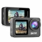 ROCKTECH 5K Action Camera with Dual Touch Screens | 48MP |Underwater Waterproof 30M |WiFi | EIS Stabilization | 170 Degree Wide-Angle Lens | Remote Control | 256GB SD Card Support | for Vlog & Travel