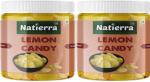 Natierra Mint Mello Lime Mint | Lemon drops with menthol | Flavoured Candy| Sweet Toffee Lemon Candy (2 x 200 g)