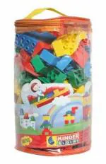 PEACOCK Kinder Blocks Set, Multicolor(Set of 100 Pieces)