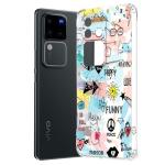Fashionury Back Cover for Vivo V30 Pro 5G Designer | Printed|Transparent |Flexible| Silicon -D0126