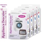 Jimen Washing Machine Tub/Drum cleaning Powder with best appliance Descaler Technology for any fully automatic front/top load washing machine pack of 4 (400 gm)