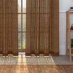 Story@Home Premium Polyester 9 Ft Sheer Curtain for Living Room , For Children Bedroom ,Living Room and Kitchen Divider Home Transparent Sheer Curtain Drapes