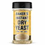 Bake King Grade A Quality Baker's Yeast 80gm- Active Instant Dry Yeast 80gm Yeast for Pizza Base Pantry