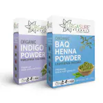 ORGASURE Natural Organic Henna+ Indigo Powder for Hair colour| Pure Rajasthani Mehandi| 200g x 2 Pack