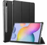 ProElite Smart Trifold Flip case Cover for Samsung Galaxy Tab S8 Plus/S7 Plus/S7 FE 12.4 inch [SM-X800/X806/T970/T975/T976/T735] , Support S Pen Magnetic Attachment [Black]