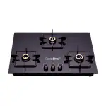 Greenchef Kelvin Hob Glass Top Auto Ignition 3 Burner Gas Stove