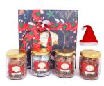 Jaiccha Ghasitaram Hamper Box with 4 Christmas Jars-480 gram