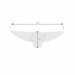 Safe-o-kid Fit-All, Sturdy, Butterfly Shaped Sliding Door/Window Lock White Pack of 1