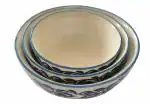 ShilpAlley Classic Mixing and Serving Ceramic Bowls for Serving (Set of 3, Small,Medium and Big )