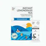 TeaFit Premium Instant Unsweetned Lemongrass Tea Premix - 10 Single Serve Sachets | Ready to Use Instant Milk Tea Premix | Lemon Chai | No Added Artificial Sugar