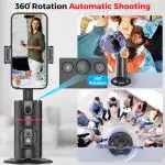 JAINPLIC Auto Face Tracking Tripod, 360 Rotation Mobile Holder Gimbal Stabilizer with Gesture Control for Vlog, Streaming & Video Recording