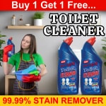 BLISS & BLUSH Toilet Cleaner blue 1L 99.99% Kills Germs & Bacteria, Natural & Organic Toilet Cleaner Liquid, Eco-Friendly, Non-Toxic | No Bleach