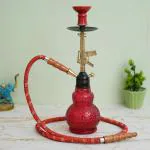 JaipurCrafts Premium Ak 47 Gun Style Hookah Set ( 17 Inches, Red) Hookka