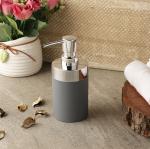 The Decor Mart Grey Unbreakable Soap Dispenser (9x10x16 cms)