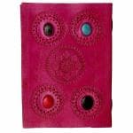 pranjals house Pink Leather Handmade Diary 40 Pages