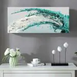 SVK Dream Air Conditioning Dust Cover Folding Designer Ac Cover for Indoor Split Ac 1.5 ton (97 x 31 x 21.5 cm) ( Stract Swirl)