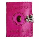 pranjals house Pink Leather Handmade Diary 200 Pages